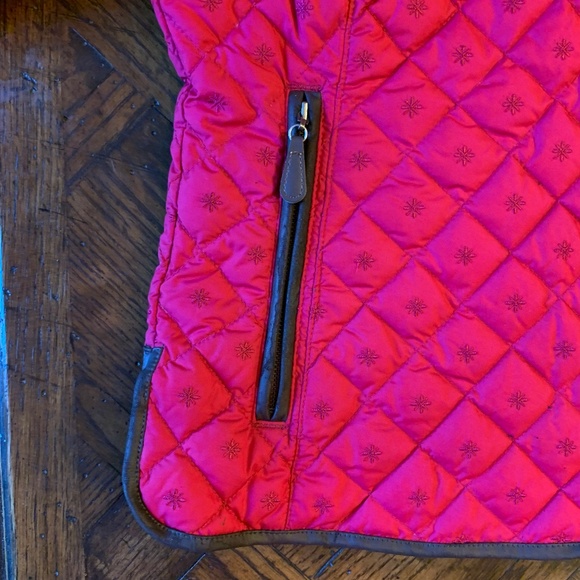 Vintage Eddie Bauer Lightweight Quilted Goose Down Jacket in Raspberry, Size PM. - Picture 6 of 13